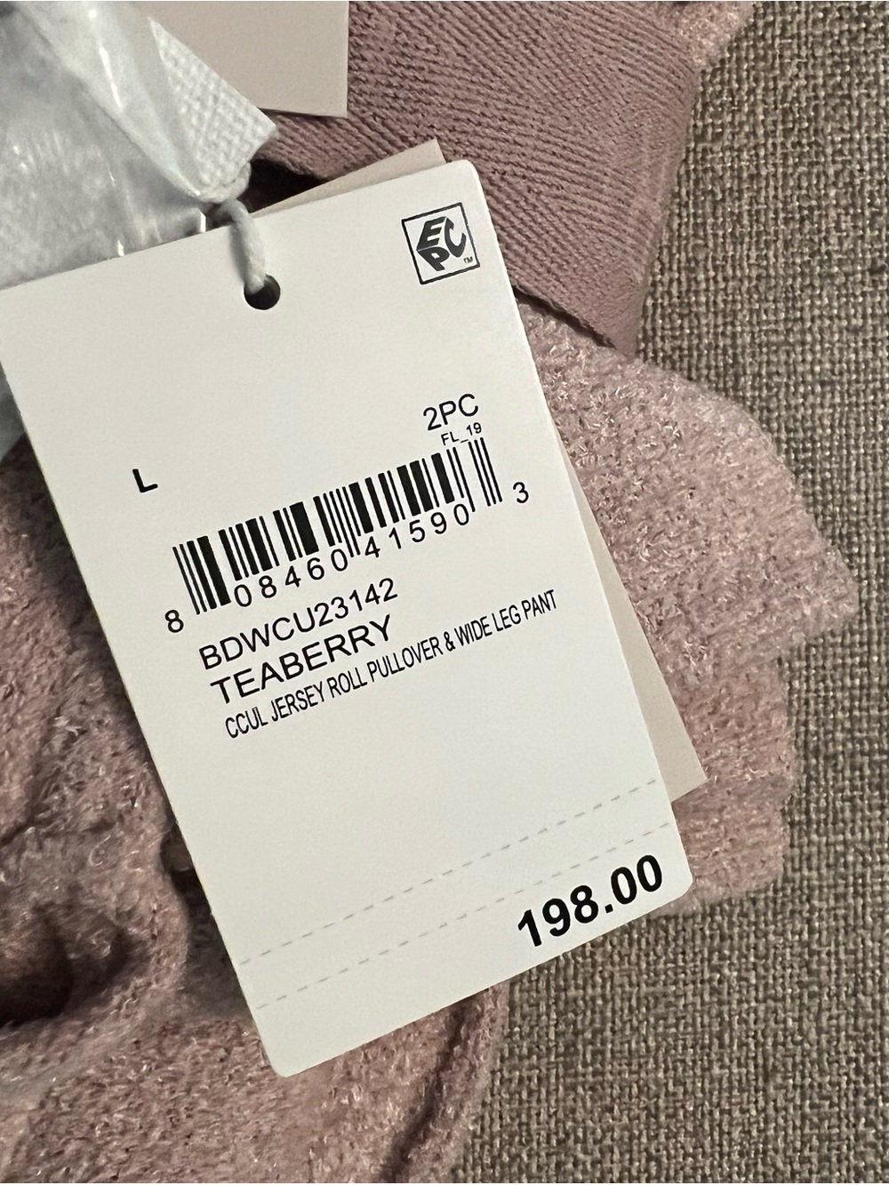 Barefoot Dreams Women's Dusty Taupe two piece pajama set - Picture 3 of 3